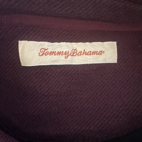 Tommy Bahama Silk Cotton Blend Burgundy Long Sleeve Polo Shirt Mens Size XXL - Picture 3 of 6